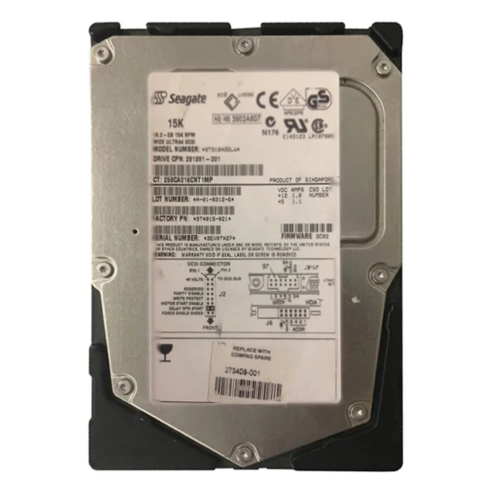 Compaq 281391-001 | 18GB 15000RPM Ultra 160 SCSI 68-Pin 3.5-Inch Hard Drive Refurbished -  refurbished available on Gotodirect