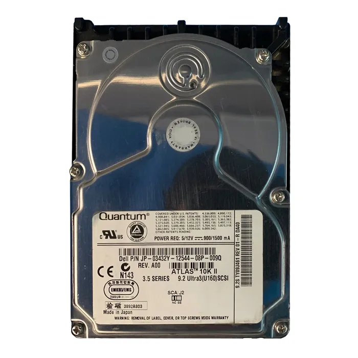 Dell 03432Y | 9.1GB 10000RPM Ultra160 SCSI 8MB Cache 80-Pin 3.5-Inch Hard Drive Refurbished - Dell refurbished available on Gotodirect