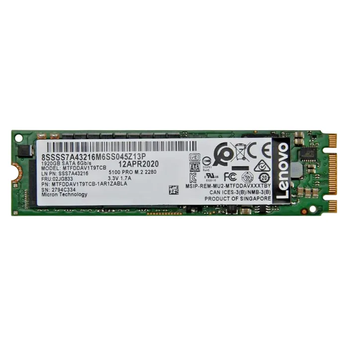Micron MTFDDAV1T9TCB | 5100 Pro Series 1.92TB Triple-Level Cell SATA 6Gb/s M.2 2280 Solid State Drive Refurbished -  refurbished available on Gotodirect