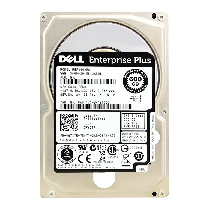 Dell CA07173-B41800DU | EqualLogic 600GB 10000RPM SAS 6Gb/s 2.5-Inch Hard Drive Refurbished - Dell refurbished available on Gotodirect