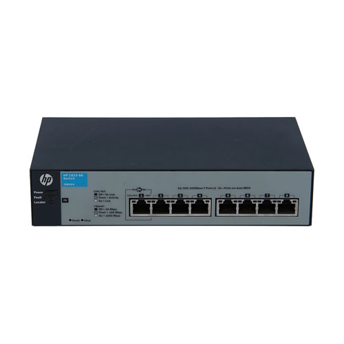 HP J9802A#ABA | OfficeConnect 1810 Series 1810-8G v2 8 x 10/100/1000Base-T RJ-45 Ports Layer 2 Managed Gigabit Ethernet Network Switch Refurbished - Hewlett-Packard (ou HP en abrégé) refurbished available on Gotodirect