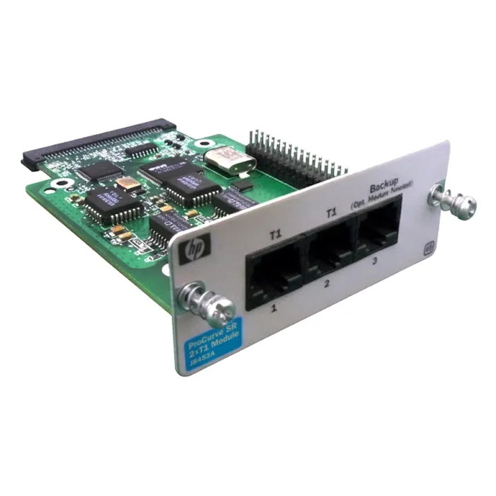 HP J8453-61101 | 2x T1 WAN Expansion Module for ProCurve Secure Router 7102dl and 7203dl Series Chassis Refurbished - Hewlett-Packard (ou HP en abrégé) refurbished available on Gotodirect