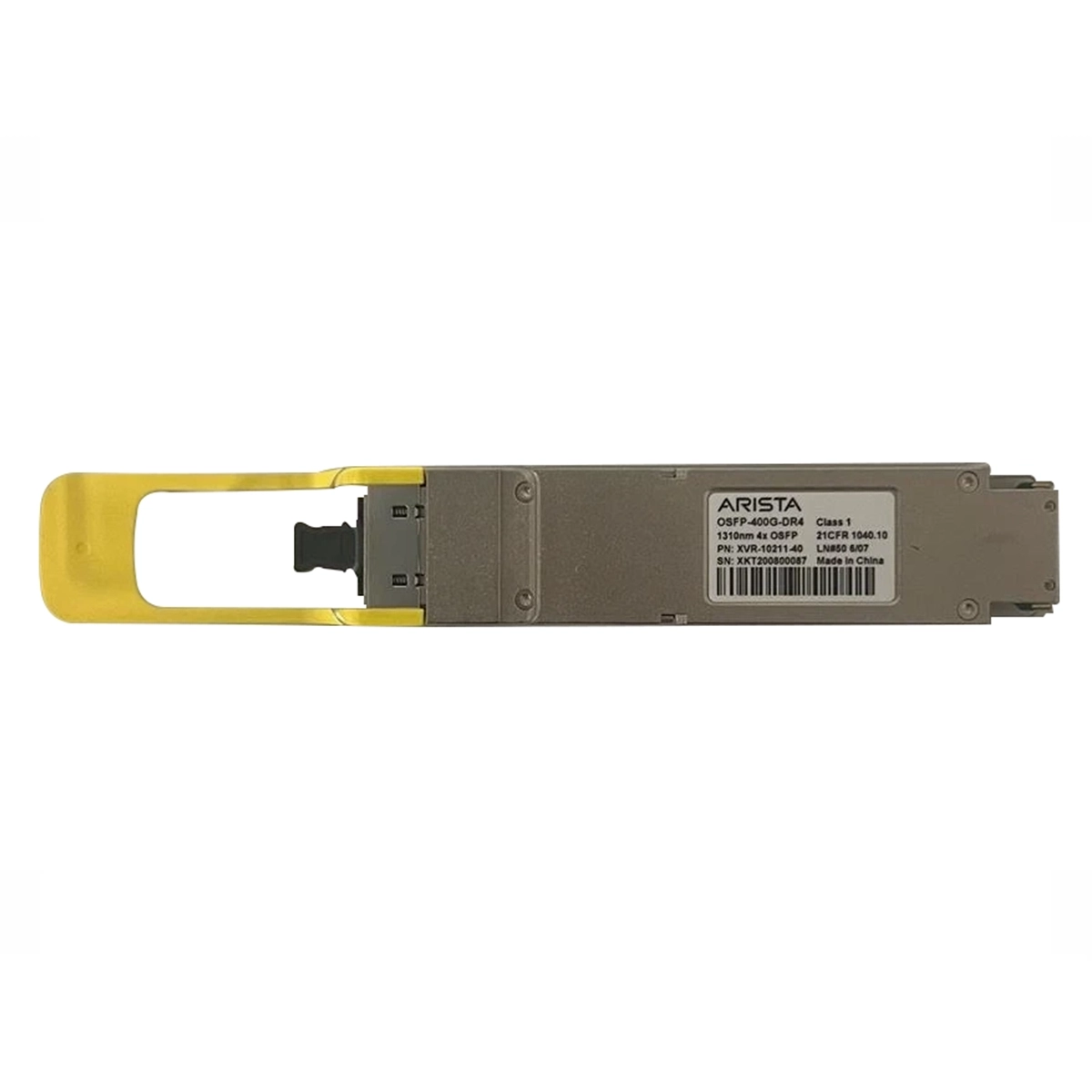 Arista OSFP-400G-DR4 | 425Gb/s 400GBase-DR4 Single-mode Fiber 500m 1310nm MTP/MPO-12 Connector OSFP Transceiver Module Refurbished - Arista Networks (as it's a well-known brand in the refurbished available on Gotodirect