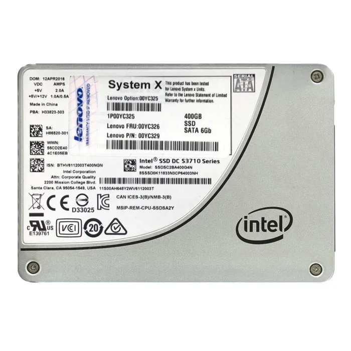Lenovo 00YC329 | 400GB SATA 6Gb/s 2.5-Inch Solid State Drive Refurbished - Lenovo refurbished available on Gotodirect
