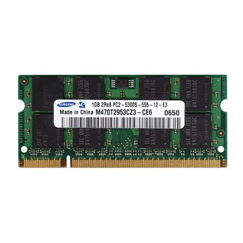 Samsung M470T2953CZ3-CE6 | 1GB DDR2-667MHz PC2-5300 Non-ECC Unbuffered SODIMM CL5 2Rx8 1.8V 200-Pin Memory Module Refurbished - Samsung refurbished available on Gotodirect