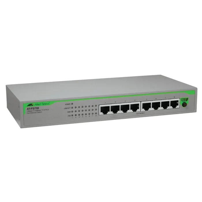 Buy Allied Telesis FS708 | 10/100Base-TX x 8-Ports Unmanaged Eco-Friendly Fast Ethernet Switch Refurbished - $139.63 Allied Telesis FS708 | 10/100Base-TX x 8-Ports Unmanaged Eco-Friendly Fast Ethernet Switch Refurbished - refurbished available on Gotodirect