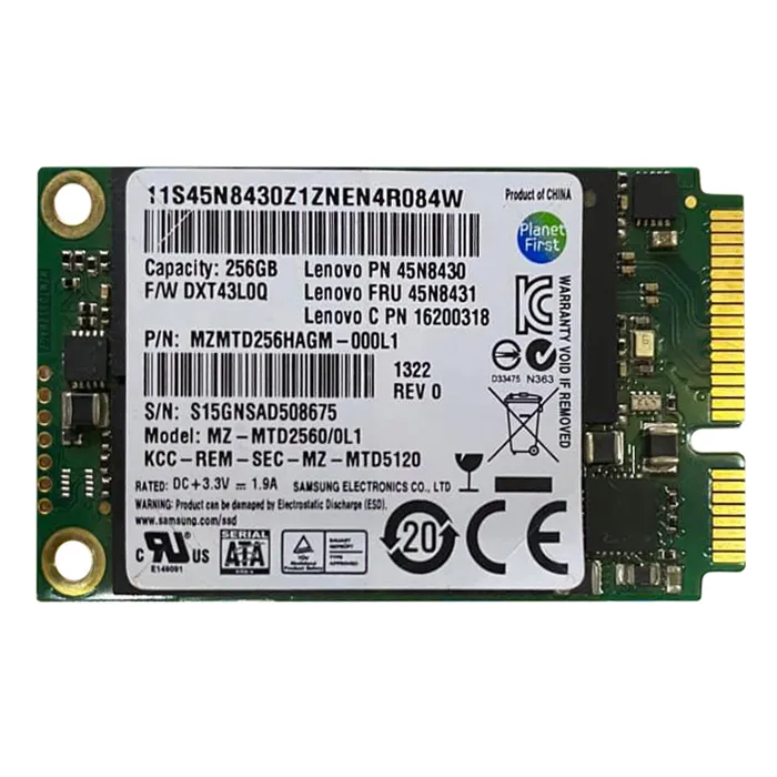 Samsung MZMTD256HAGM-000L1 | PM841 Series 256GB Triple-Level Cell SATA 6Gb/s mSATA 1.8-inch Solid State Drive Refurbished - Samsung refurbished available on Gotodirect