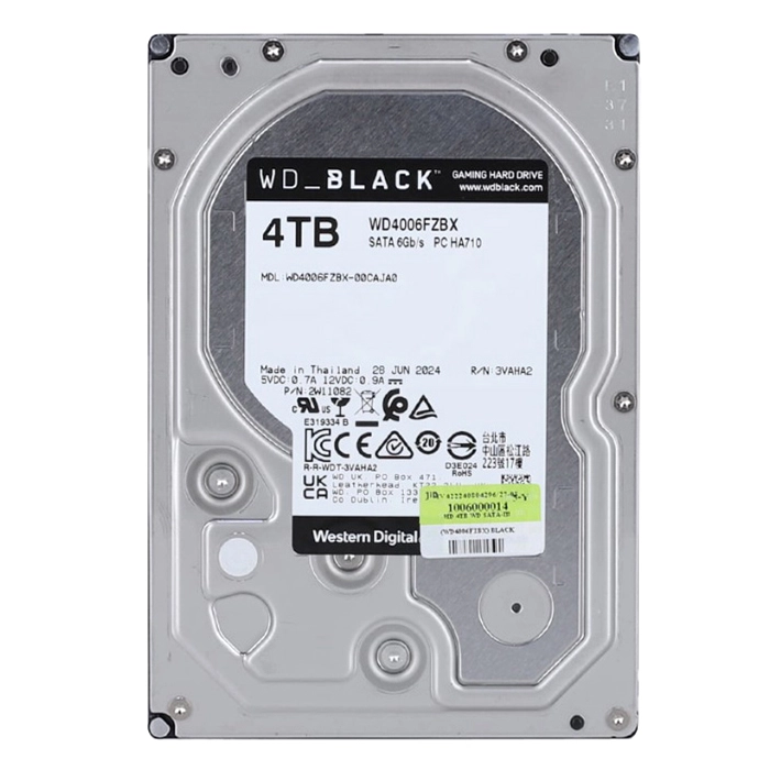 Western Digital WD4006FZBX | Black 4TB 3.5-inch 6GB/s SATA 7200RPM 256MB Cache Gaming Hard Drive Refurbished - Western Digital refurbished available on Gotodirect