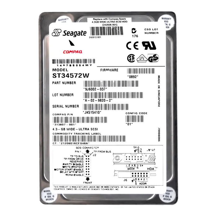 Seagate 9J6002-037 | BarraCuda 4XL Series 4.5GB 7200RPM Ultra Wide SCSI 512KB Cache (CE) 68-Pin 3.5-Inch Hard Drive Refurbished - Seagate refurbished available on Gotodirect
