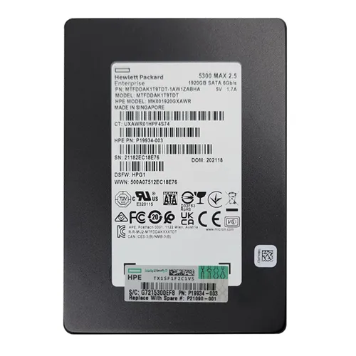 HP P19934-003 | 1.92TB SATA 6Gb/s Mixed Use 2.5-Inch Solid State Drive Refurbished - Hewlett-Packard (ou HP en abrégé) refurbished available on Gotodirect