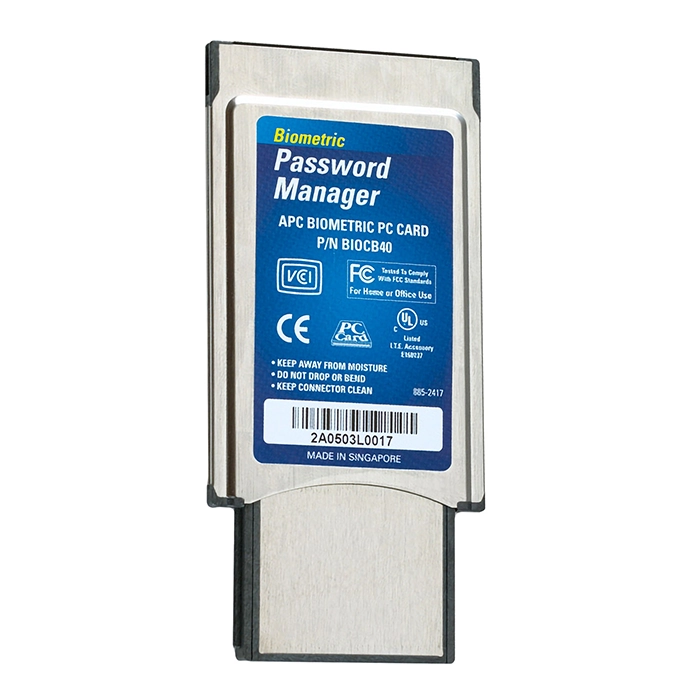 APC BIOCB40 | Touch Biometric PC Card Password Manager Refurbished - APC (this could refer to multiple brands with the same initials, such refurbished available on Gotodirect
