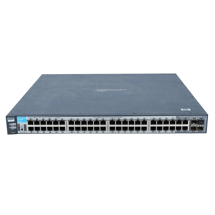 HP J9050A#ABA | ProCurve 2900 Series 2900-48G 44 x 10/100/1000Base-T RJ-45 and 4 x Dual Personality RJ-45/SFP (Mini-GBIC) and 2 x CX4 10GbE and 2 x X2 10GbE Ports Layer 3 Managed Gigabit Ethernet Network Switch Refurbished - Hewlett-Packard (ou HP en abrégé) refurbished available on Gotodirect