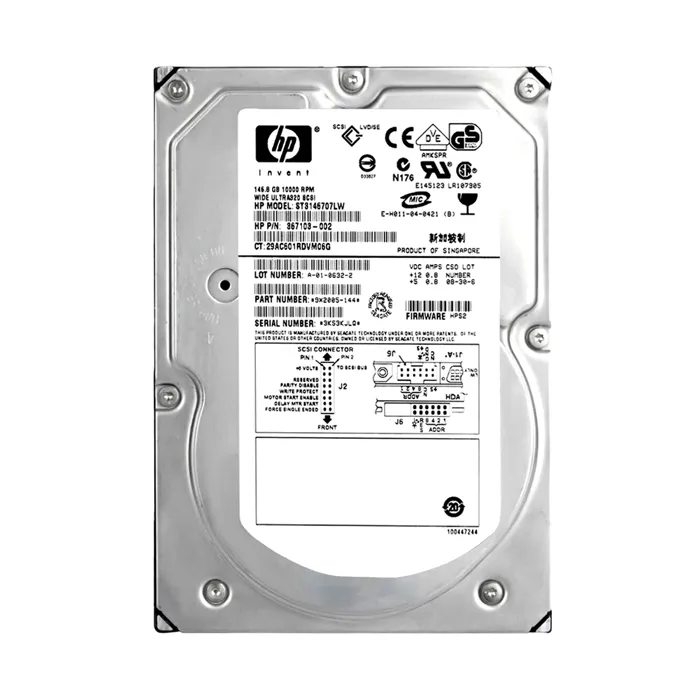 HP 367103-002 | 146GB 10000RPM Ultra320 SCSI 8MB Cache LVD 68-Pin 3.5-inch Hard Drive Refurbished - Hewlett-Packard (ou HP en abrégé) refurbished available on Gotodirect