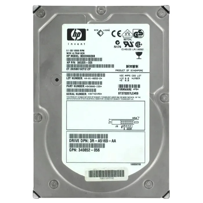 Compaq 3R-A5169-AA | 9GB 10000RPM Ultra160 SCSI 4MB Cache Hot-Swappable 3.5-Inch Hard Drive Refurbished -  refurbished available on Gotodirect