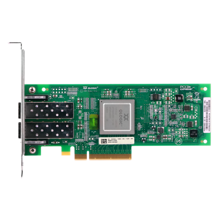 Dell 0KV00H | QLE2562 Dual Port Fibre Channel 8Gb/s PCI Express Full Height Host Bus Adapter Refurbished - Dell refurbished available on Gotodirect