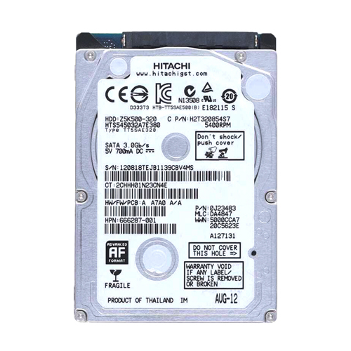 HP 666287-001 | 320GB 5400RPM SATA 3Gb/s 8MB Cache 2.5-inch Hard Drive Refurbished - Hewlett-Packard (ou HP en abrégé) refurbished available on Gotodirect