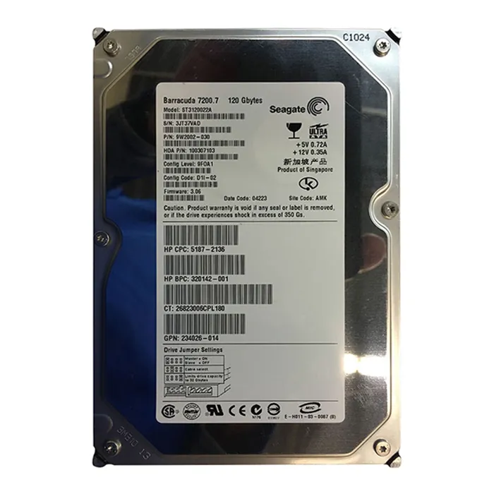 Seagate 9W2002-030 | BarraCuda 7200.7 Series 120GB 7200RPM IDE Ultra ATA/100 (ATA-6) 2MB Cache 3.5-Inch Hard Drive Refurbished - Seagate refurbished available on Gotodirect