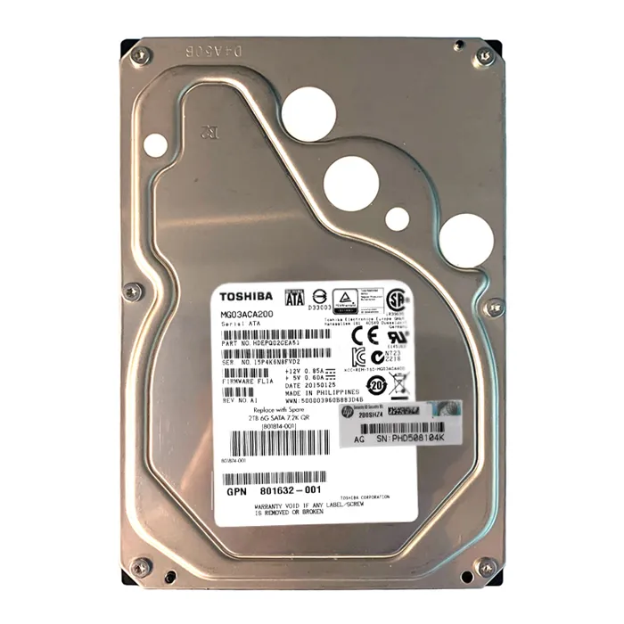 HP 801632-001 | 2TB 7200RPM SATA 6Gb/s 3.5-Inch Internal Hard Drive Refurbished - Hewlett-Packard (ou HP en abrégé) refurbished available on Gotodirect