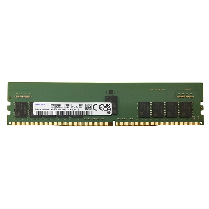 Samsung M393A2K43DB3-CWE | 16GB DDR4-3200MHz PC4-25600 ECC Registered RDIMM CL22 2Rx8 1.2V 288-Pin Memory Module Refurbished - Samsung refurbished available on Gotodirect