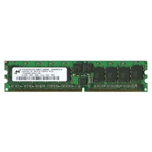 Micron MT9VDDF6472G-40B | 512MB DDR-400MHz PC3200 ECC Registered RDIMM CL3 1Rx8 2.5V 184-Pin Memory Module Refurbished -  refurbished available on Gotodirect