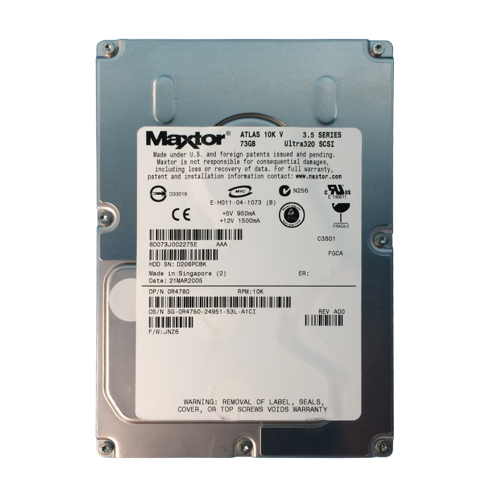 Dell R4780 | 73GB 10000RPM Ultra320 SCSI Hot-Pluggable 80-Pin 3.5-Inch Hard Drive Refurbished - Dell refurbished available on Gotodirect