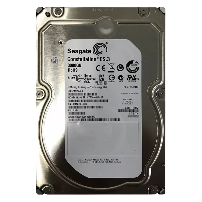 Seagate ST3000NM0023 | Constellation ES.3 Series 3TB 7200RPM SAS 6Gb/s 128MB Cache (CE) 3.5-Inch Hard Drive Refurbished - Seagate refurbished available on Gotodirect