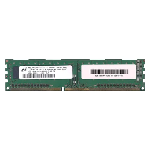Micron MT8JTF12864AZ-1G1F1 | 1GB DDR3-1066MHz PC3-8500 Non-ECC Unbuffered UDIMM CL7 1Rx8 1.5V 240-Pin Memory Module Refurbished -  refurbished available on Gotodirect