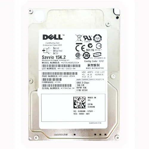 Dell J084N | 146GB 15000RPM SAS 3Gb/s Hot-Pluggable 16MB Cache 2.5-Inch Hard Drive for PowerEdge Servers Refurbished - Dell refurbished available on Gotodirect