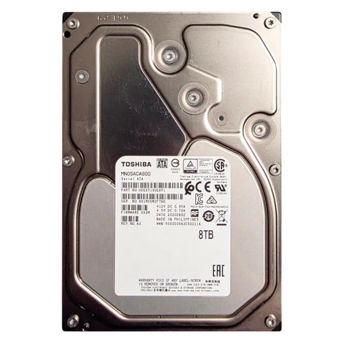 Toshiba MN05ACA800 | 8TB 7200RPM SATA 6Gb/s 3.5-Inch 128MB Cache NAS HDD Hard Drive Refurbished - Toshiba refurbished available on Gotodirect