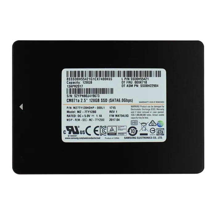Samsung MZ-7TY1280 | CM871a Series 128GB Triple-Level-Cell SATA 6Gb/s 7mm 2.5-Inch Solid State Refurbished - Samsung refurbished available on Gotodirect