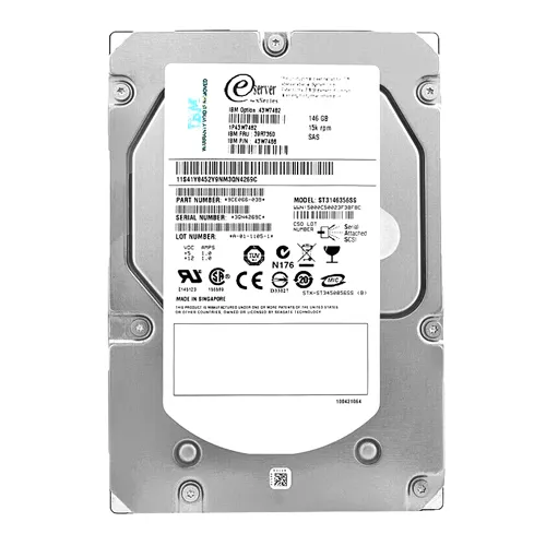 IBM 43W7488 | 146GB 15000RPM SAS 3Gb/s 16MB Cache 3.5-Inch Hard Drive Refurbished -  refurbished available on Gotodirect