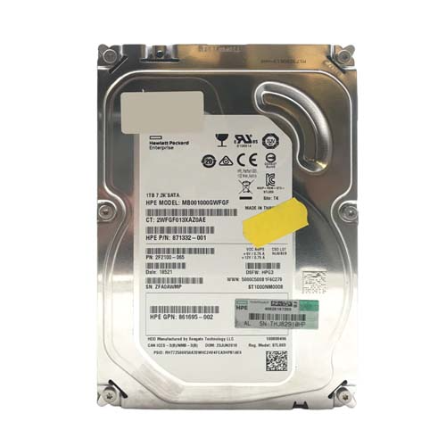 HP MB001000GWFGF | 1TB 7200RPM SATA 6GB/s Hot-Pluggable 3.5-Inch LPc Hard Drive for ProLiant Gen8/Gen9/Gen10/Gen10+/Gen11 Servers Refurbished - Hewlett-Packard (ou HP en abrégé) refurbished available on Gotodirect