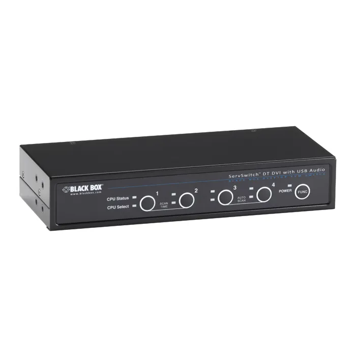 Black Box KV9634A | ServSwitch DT DVI with Bidirectional Audio 4-Port Refurbished -  refurbished available on Gotodirect