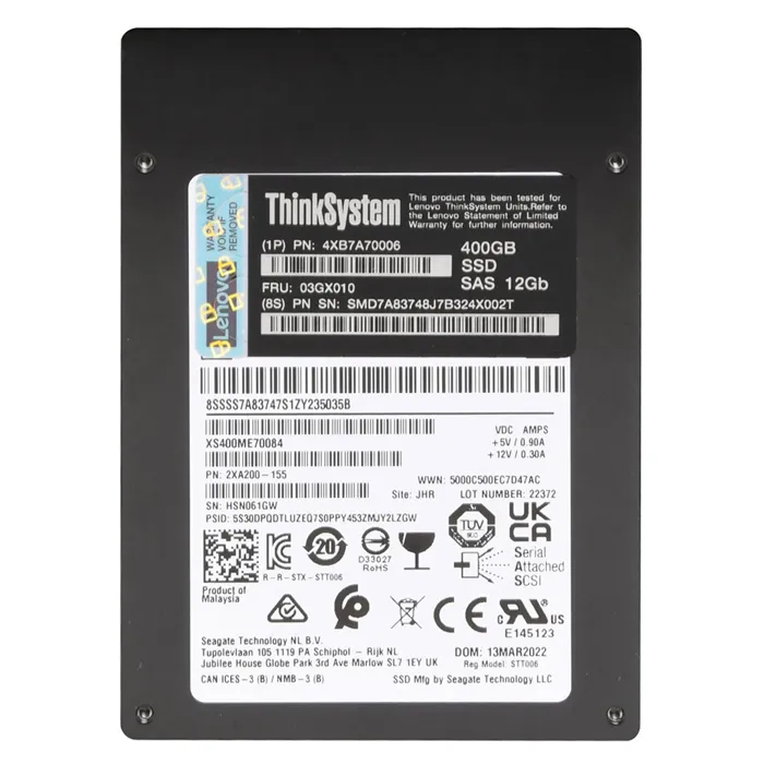 Lenovo 03GX010 | N3032 400GB PF SAS 2.5-Inch Internal Solid State Drive Refurbished - Lenovo refurbished available on Gotodirect