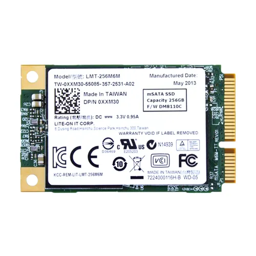 Dell 0XXM30 | 256GB Multi-Level Cell SATA 6Gb/s mSATA Solid State Drive for Latitude Notebook Refurbished - Dell refurbished available on Gotodirect