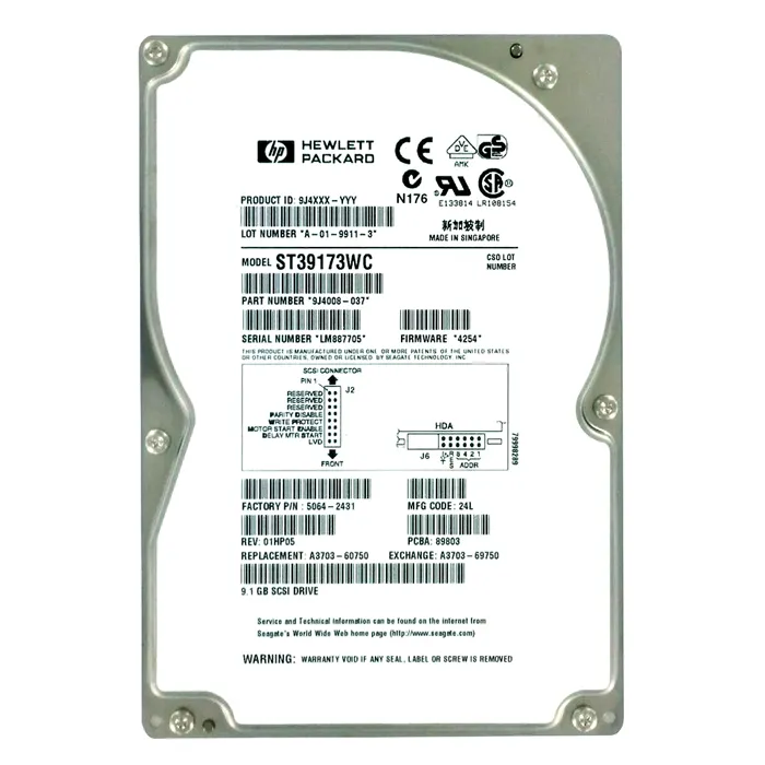 Seagate 9J4008-037 | BarraCuda 9.1GB 7200RPM Ultra Wide SCSI 512KB Cache (CE) 80-Pin 3.5-Inch Hard Drive Refurbished - Seagate refurbished available on Gotodirect