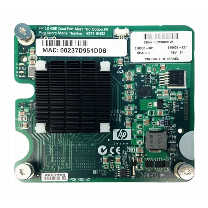 HP 518000-001 | 2 x Ports 10GbE Mezzanine Network Adapter for C-Class BladeSystem Refurbished - Hewlett-Packard (ou HP en abrégé) refurbished available on Gotodirect