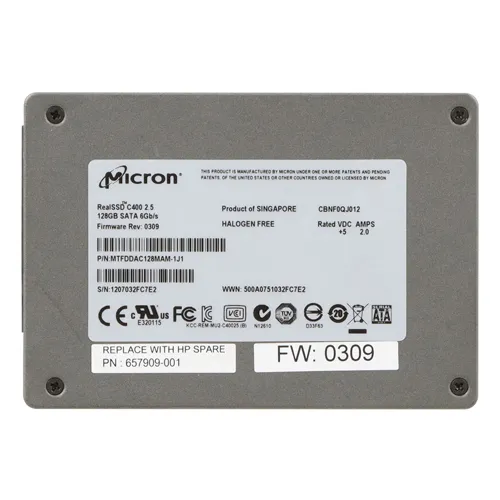Micron MTFDDAC128MAM-1 | RealSSD C400 128GB Multi-Level Cell SATA 6Gb/s NAND Flash 2.5-Inch Solid State Drive Refurbished -  refurbished available on Gotodirect