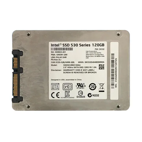 Intel SSDSC2BW120A401 | 530 120GB Multi-Level Cell SATA 3Gb/s 2.5-inch Solid State Drive Refurbished - Intel refurbished available on Gotodirect