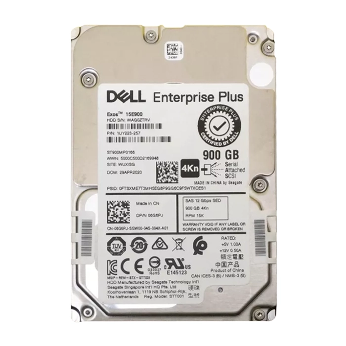 Dell 06G6PJ | 900GB 15000RPM SAS 12Gb/s 4Kn 2.5-inch Hard Drive Refurbished - Dell refurbished available on Gotodirect