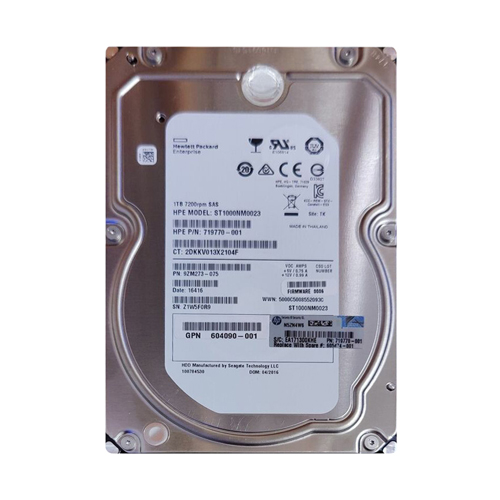 Buy HP 604090-001 | 1TB 7200RPM SAS 6Gb/s Hot-Pluggable Dual Port LFF 3.5-inch Midline Hard Drive for MSA Storage Array Refurbished - $130.00 HP 604090-001 | 1TB 7200RPM SAS 6Gb/s Hot-Pluggable Dual Port LFF 3.5-inch Midline Hard Drive for MSA Storage Array Refurbished - Hewlett-Packard (ou HP en abrégé) refurbished available on Gotodirect