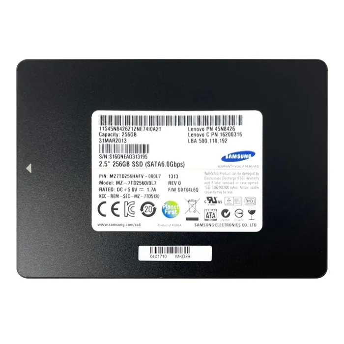 Lenovo 45N8426 | 256GB Multi-Level Cell SATA 6Gb/s 2.5-Inch Solid State Drive Refurbished - Lenovo refurbished available on Gotodirect