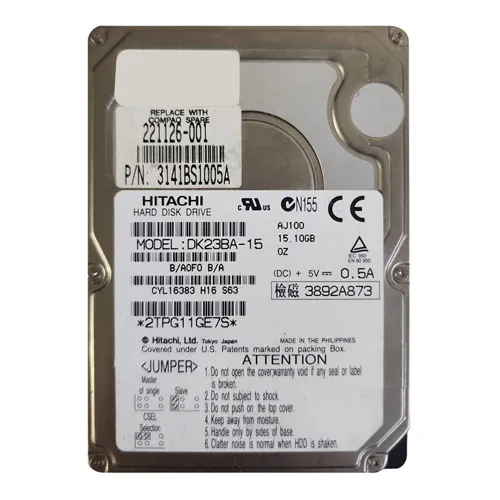 Buy Compaq 221126-001 | 15GB 2.5-Inch Hard Drive Refurbished - $210.00 Compaq 221126-001 | 15GB 2.5-Inch Hard Drive Refurbished - refurbished available on Gotodirect