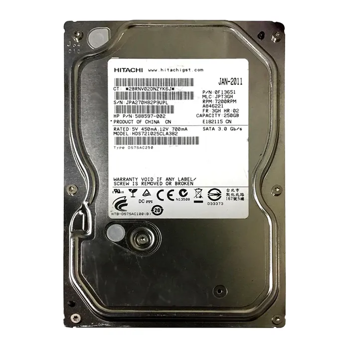 Buy HGST 0F13651 | Deskstar 7K1000.C Series 250GB 7200RPM SATA 3Gb/s 8MB Cache 3.5-inch Hard Drive Refurbished - $87.78 HGST 0F13651 | Deskstar 7K1000.C Series 250GB 7200RPM SATA 3Gb/s 8MB Cache 3.5-inch Hard Drive Refurbished - HGST (a subsidiary of Western Digital) refurbished available on Gotodirect