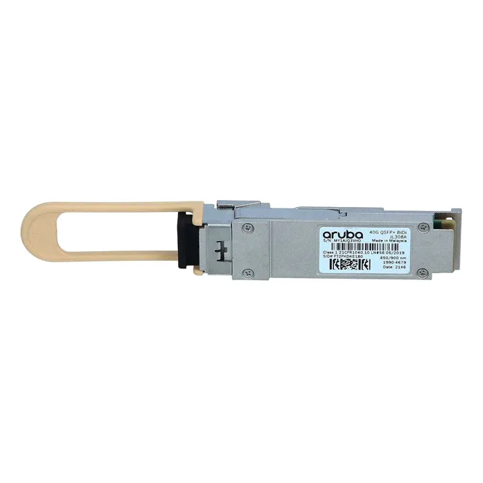 HP JL308A | Aruba 40Gb/s 40GBase-BiDi Multi-Mode Fibre 150m LC Connector QSFP+ Transceiver Module Refurbished - Hewlett-Packard (ou HP en abrégé) refurbished available on Gotodirect