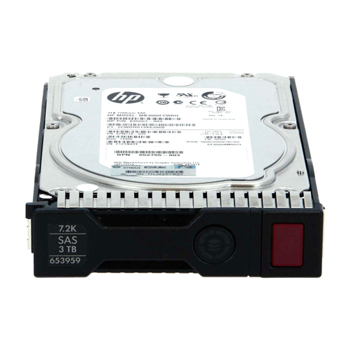 HP 653959-001 | 3TB 7200RPM SAS 6Gb/s Hot-Pluggable 3.5-Inch Midline Hard Drive for G7 ProLiant Servers Refurbished - Hewlett-Packard (ou HP en abrégé) refurbished available on Gotodirect