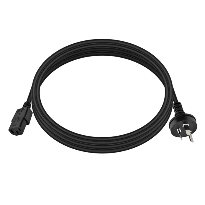 Monoprice 7670 | Power Cord AS/NZS 3112 to IEC 60320 C13 H05VV-F 3G 0.75 mm Black 6ft Refurbished -  refurbished available on Gotodirect