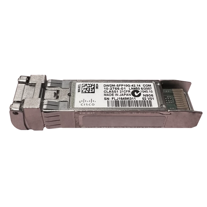 Buy Cisco 10-2766-01 | 10Gb/s 10GBase-DWDM Single-Mode Fibre 1542.14nm 80km Duplex LC Connectors SFP+ Transceiver Module Refurbished - $1822.68 Cisco 10-2766-01 | 10Gb/s 10GBase-DWDM Single-Mode Fibre 1542.14nm 80km Duplex LC Connectors SFP+ Transceiver Module Refurbished - Cisco Systems Inc. refurbished available on Gotodirect