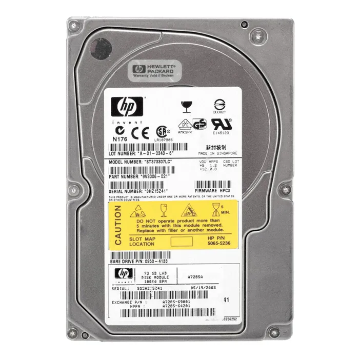 HP A7285-69001 | 72.8GB 10000RPM Ultra320 SCSI Hot Swappable LVD 80-Pin 3.5-Inch Hard Drive Refurbished - Hewlett-Packard (ou HP en abrégé) refurbished available on Gotodirect