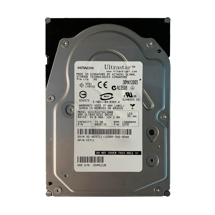 Hitachi 0B20172 | Ultrastar 15K147 Series 73.4GB 15000RPM Ultra320 SCSI 80-Pin 16MB Cache 3.5-inch Hard Drive Refurbished -  refurbished available on Gotodirect